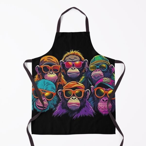 Item preview, Cool and crazy monkey gang with sunglasses designed and sold by Pixelboys.