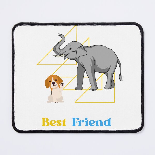Item preview, Elephant and dog designed and sold by brodaart.