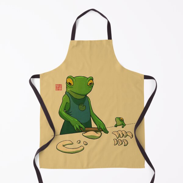Item preview, Frog and her Sprog Making Dumplings Mother's Day designed and sold by DingHuArt.