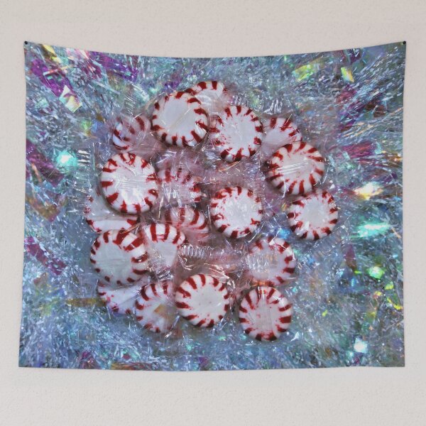Item preview, Wrapped Peppermint Candy on Prism Garland designed and sold by Scott and Mary Schneider art_photography.