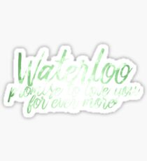 Waterloo Sticker