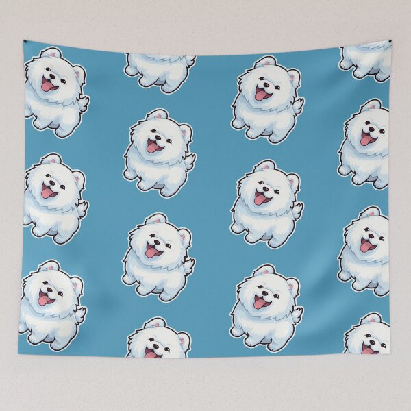 Item preview, Cute White Fluffy Happy Male/Boy Samoyed Puppy Design for Dog Lovers  designed and sold by Stickerpets.