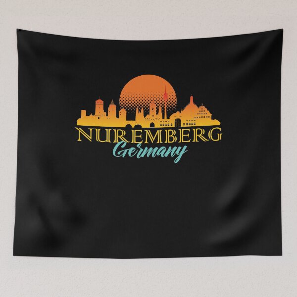 Item preview, Nuremberg, Germany Typography Skyline designed and sold by DimDom.