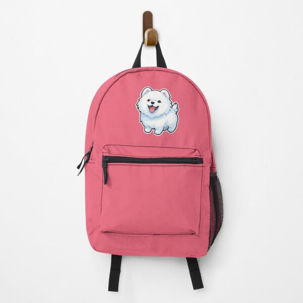 Item preview, Cute White Fluffy Happy Female / Girl Samoyed Puppy Design for Dog Lovers designed and sold by Stickerpets.