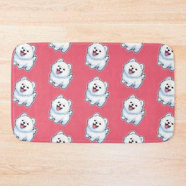 Item preview, Cute White Fluffy Happy Female / Girl Samoyed Puppy Design for Dog Lovers  designed and sold by Stickerpets.