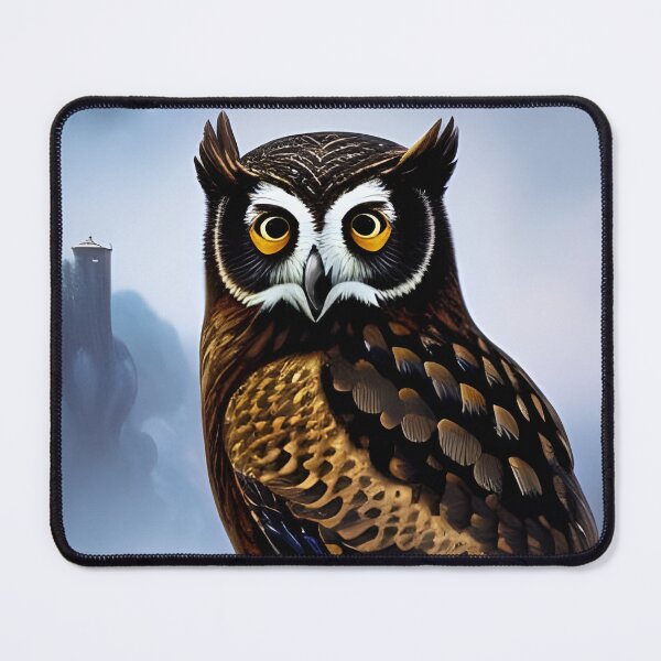 Item preview, Black owl, impasto, Ai Generated Art  designed and sold by ACC .