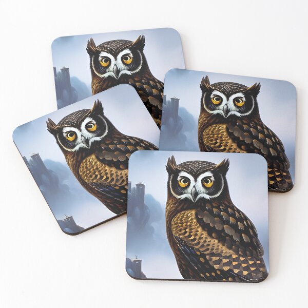 Item preview, Black owl, impasto, Ai Generated Art  designed and sold by ACC .