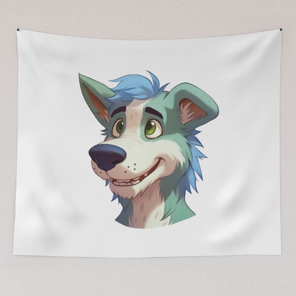 Item preview, Green Furry Dog designed and sold by FurryKingdom.