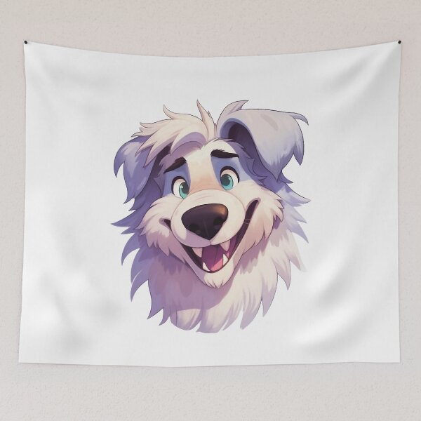 Item preview, White Furry Dog designed and sold by FurryKingdom.