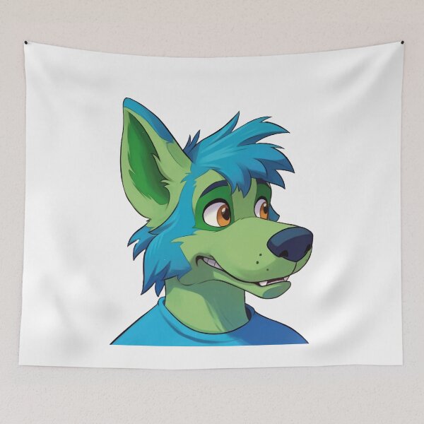 Item preview, Green Furry Dog designed and sold by FurryKingdom.