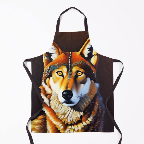 Item preview, Retrato de coyote, empaste, Ai Generated Art designed and sold by ACC .