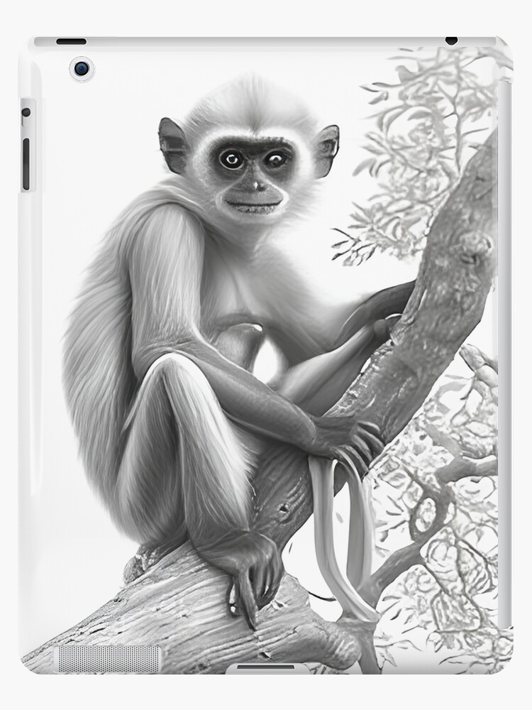 Thinking Monkey Acrylic Print by Rianns Art - Fine Art America