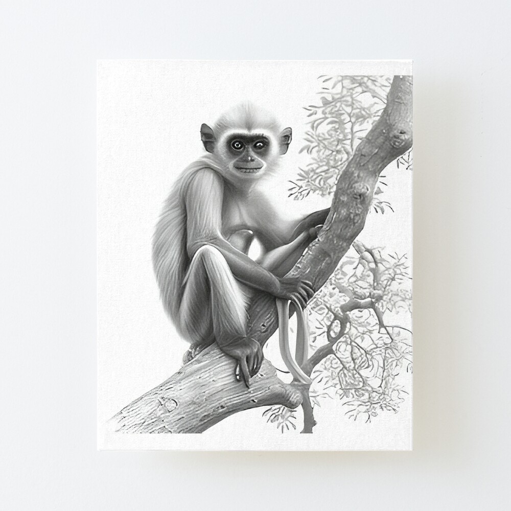 Animal Art: Baby Monkey Sketch