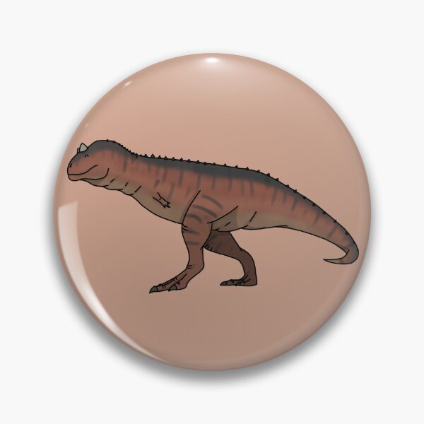Item preview, happy carnotaurus, cute dinosaur designed and sold by LilDinoBoy.