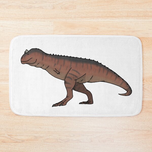 Item preview, happy carnotaurus, cute dinosaur designed and sold by LilDinoBoy.