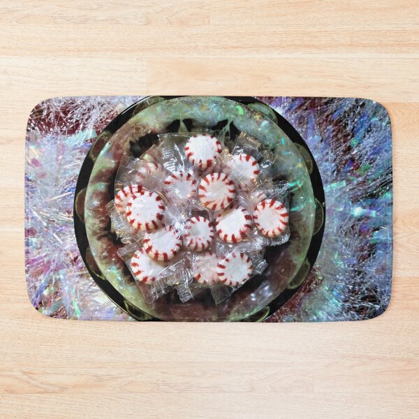 Item preview, Wrapped Peppermint Candy in a Green Bowl designed and sold by Scott and Mary Schneider art_photography.
