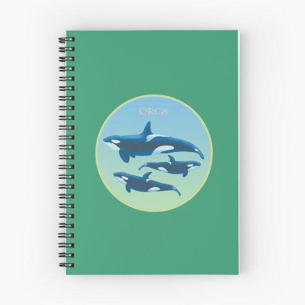 Item preview, ORCA trio, Killer Whale, Dolphin - green blue designed and sold by Leanne  Nowell.