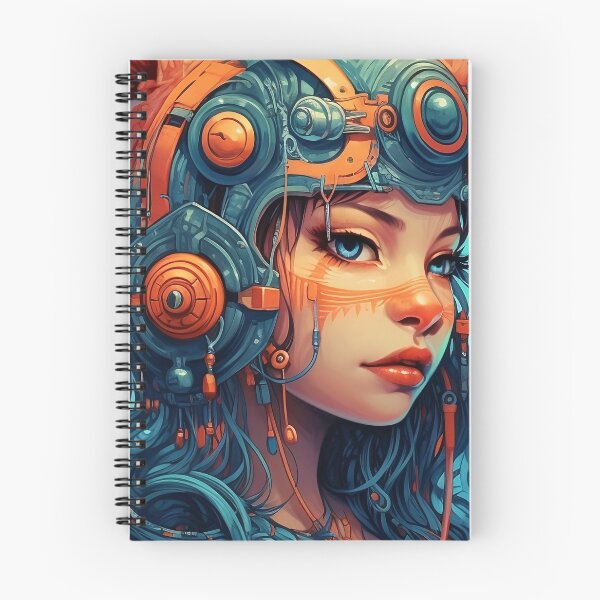 Item preview, Foxy Girl Cyberpunk, Vibrant Foxy Girl in Cyberpunk Futuristic Esthetics  designed and sold by EtherealDreamin.