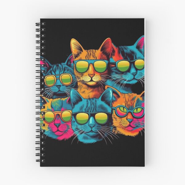 Item preview, The colorful cat crew with cool sunglasses designed and sold by Pixelboys.