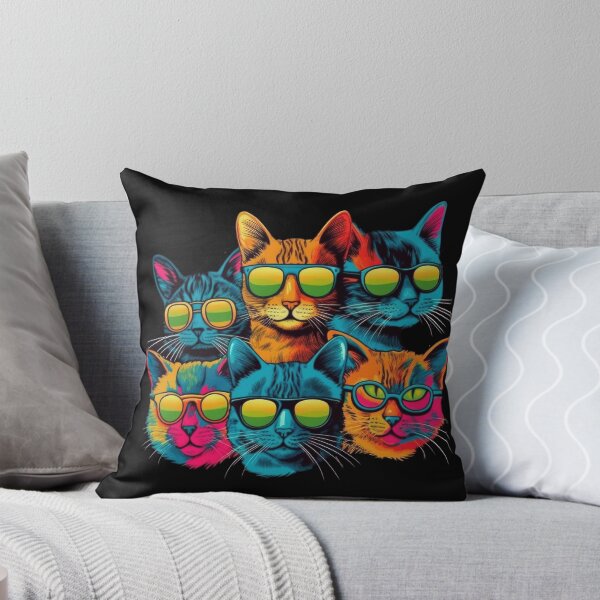 Item preview, The colorful cat crew with cool sunglasses designed and sold by Pixelboys.