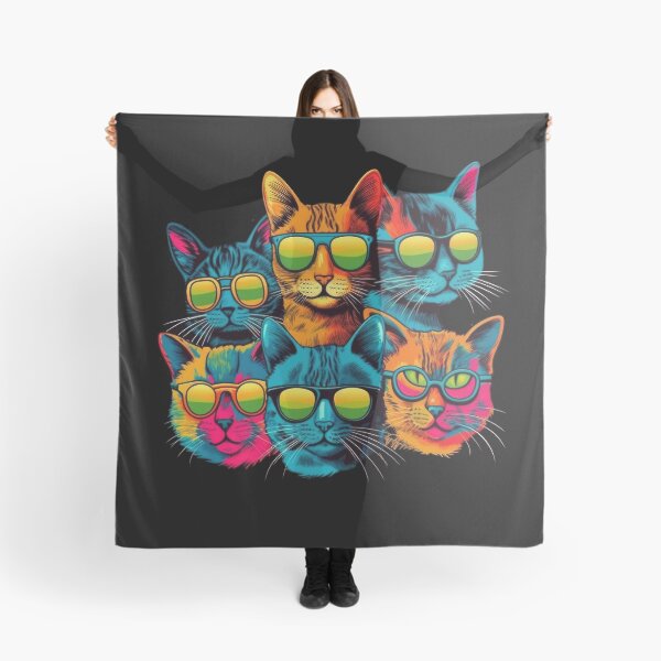 Item preview, The colorful cat crew with cool sunglasses designed and sold by Pixelboys.