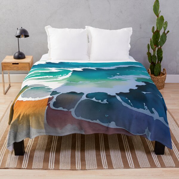 Item preview, Watercolor Seashore Pattern designed and sold by FriskyLemur.