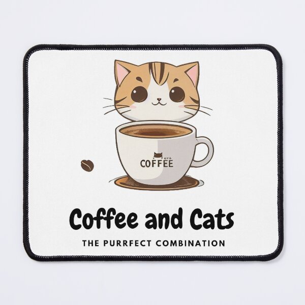 Item preview, Coffee and Cats designed and sold by ARESUSTAR.