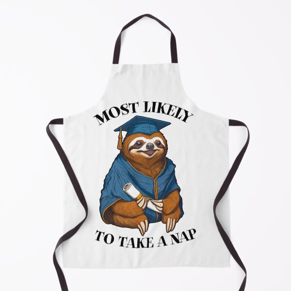 Item preview, Funny Sloth Senior Graduation Most Likely To Nap Graduate designed and sold by GrandeDuc.