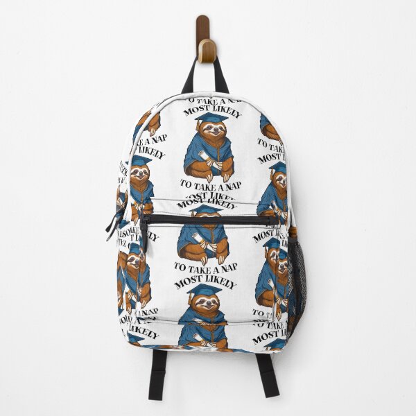 Item preview, Funny Sloth Senior Graduation Most Likely To Nap Graduate designed and sold by GrandeDuc.