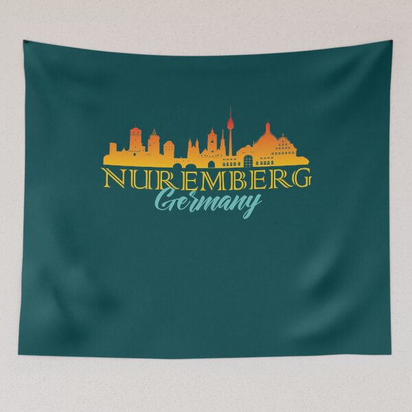 Item preview,  Nuremberg Sunset Skyline Graphic designed and sold by DimDom.
