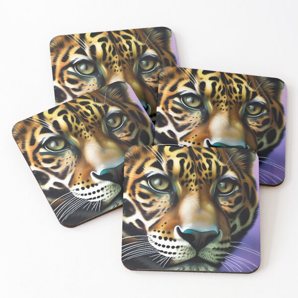 Item preview, Retrato de jaguar, empaste, Ai Generated Art designed and sold by ACC .