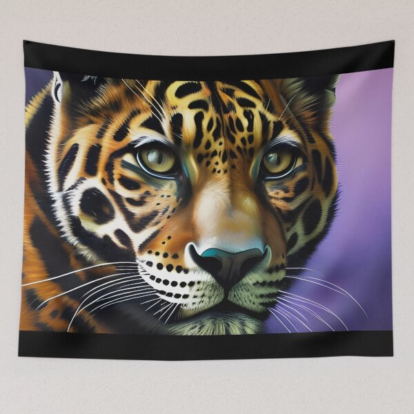 Item preview, Retrato de jaguar, empaste, Ai Generated Art designed and sold by ACC .