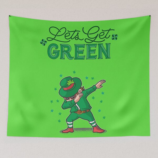 Item preview, Lets get green Ireland leprechaun shamrock designed and sold by LaakiiArt.