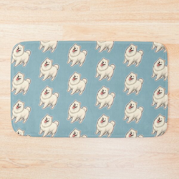 Item preview, Cute White Fluffy Happy Male/Boy Samoyed Design for Dog Lovers  designed and sold by Stickerpets.