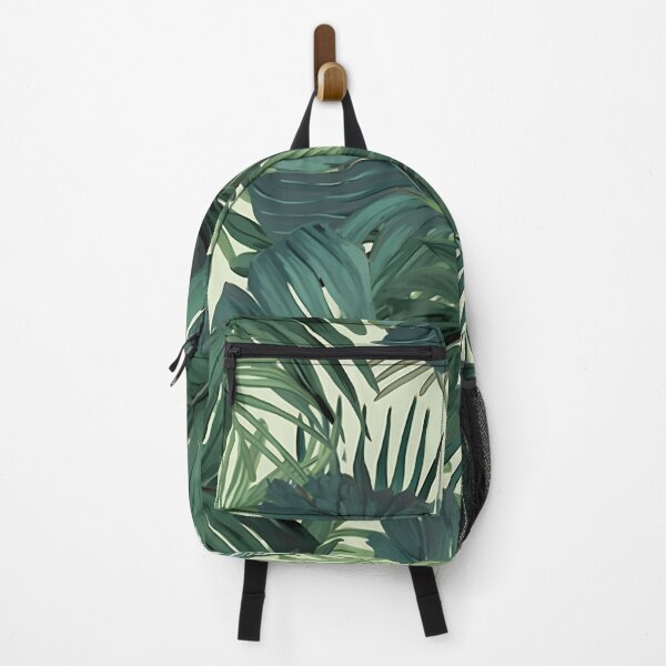 Item preview, Lush Palm Leaf Floral Pattern - Green & Yellow Minimalist Wallpaper designed and sold by Aquatopia.
