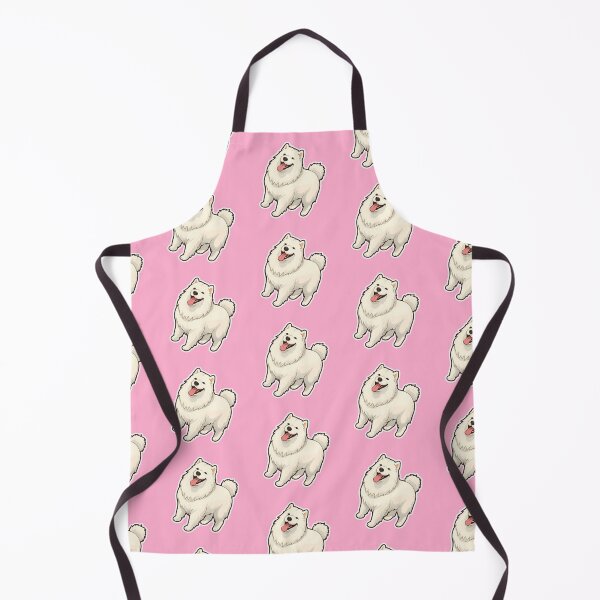 Item preview, Cute White Fluffy Happy Female/Girl Samoyed Design for Dog Lovers  designed and sold by Stickerpets.