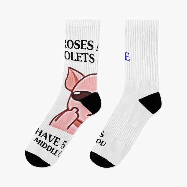 Item preview, Pig with middle finger Roses are red violets are blue designed and sold by smallcatvn.