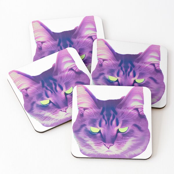 Item preview,  Synthwave retrowave cat designed and sold by rosesondesign.
