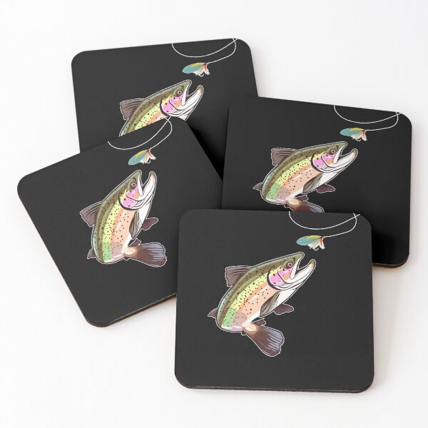 Item preview, Trout Biting a Fly Fisher Lure - for Fly Fishing Enthusiasts designed and sold by Cedinho.