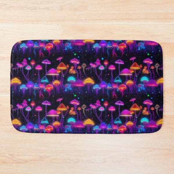 Item preview, Neon Color Mushroom Print designed and sold by AllPrintsMore.