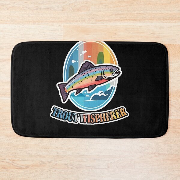 Item preview, Retro Rainbow Trout Whisperer Gear for Fly Fishing Fanatics designed and sold by Cedinho.