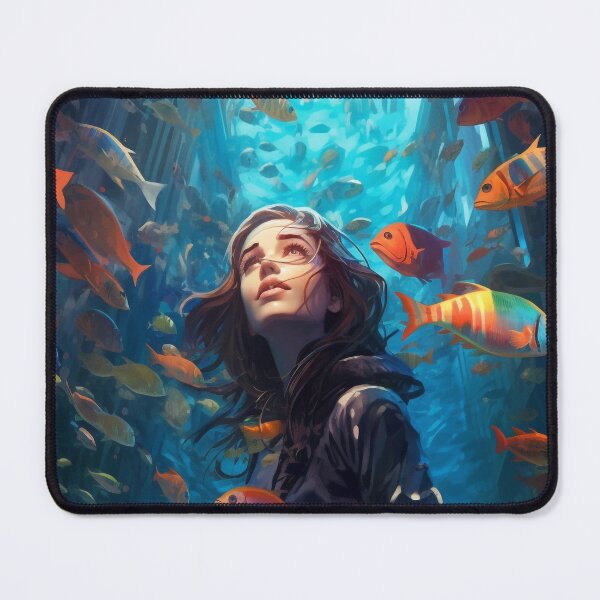 Item preview, Underwater fish scene designed and sold by AquarelleAvenue.