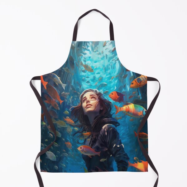 Item preview, Underwater fish scene designed and sold by AquarelleAvenue.