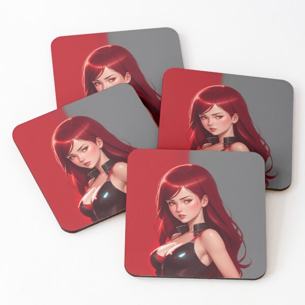 Item preview, Fantasy Red Haired Anime Girl designed and sold by pinimgart.