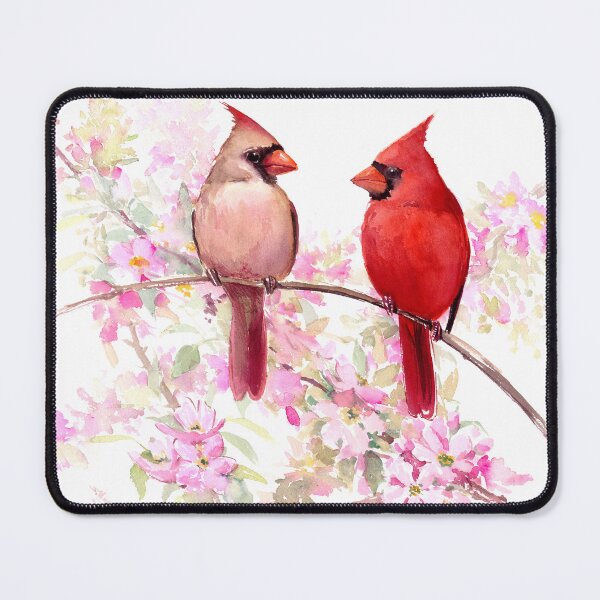 Item preview, Cardinal Birds and Spring Blossom designed and sold by surenart.