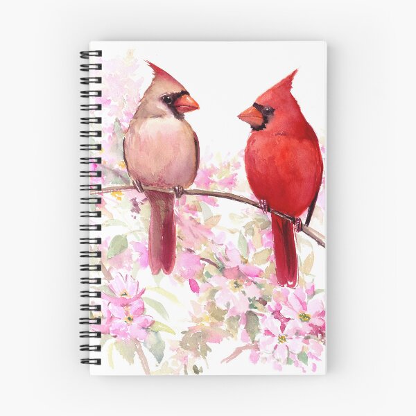 Item preview, Cardinal Birds and Spring Blossom designed and sold by surenart.