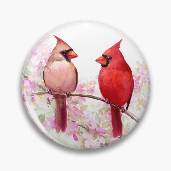 Item preview, Cardinal Birds and Spring Blossom designed and sold by surenart.