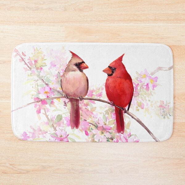 Item preview, Cardinal Birds and Spring Blossom designed and sold by surenart.