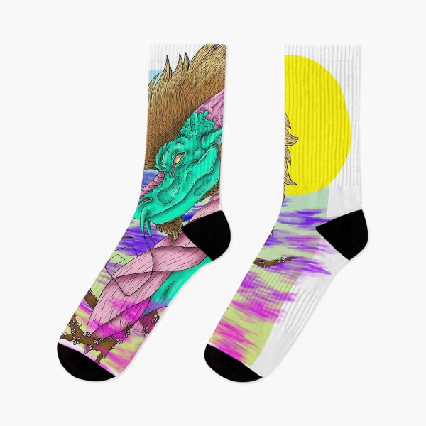 Item preview, vaporwave dragon designed and sold by goatwolfstudios.