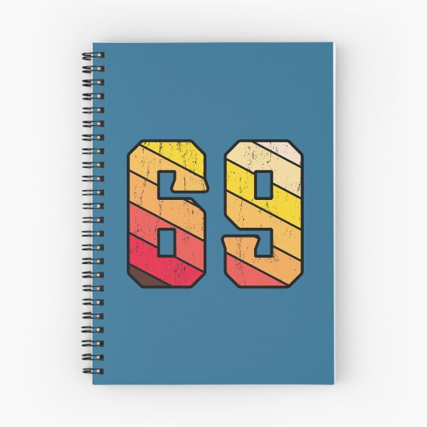 Item preview, 69 typography on colorful retro  designed and sold by Donutlovers.